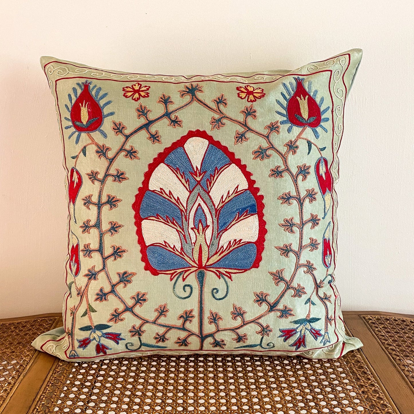 Silk Suzani Cushion Cover