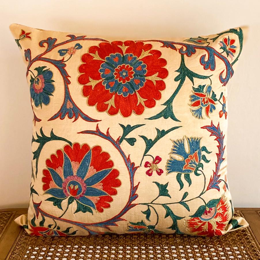 Silk Suzani Cushion Cover