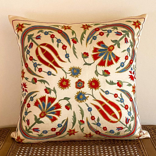 Silk Suzani Cushion Cover