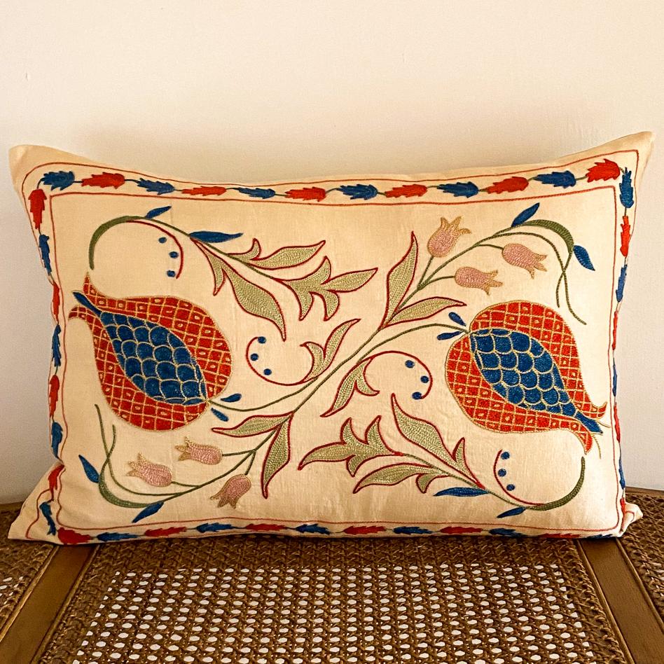 Silk Suzani Cushion Cover