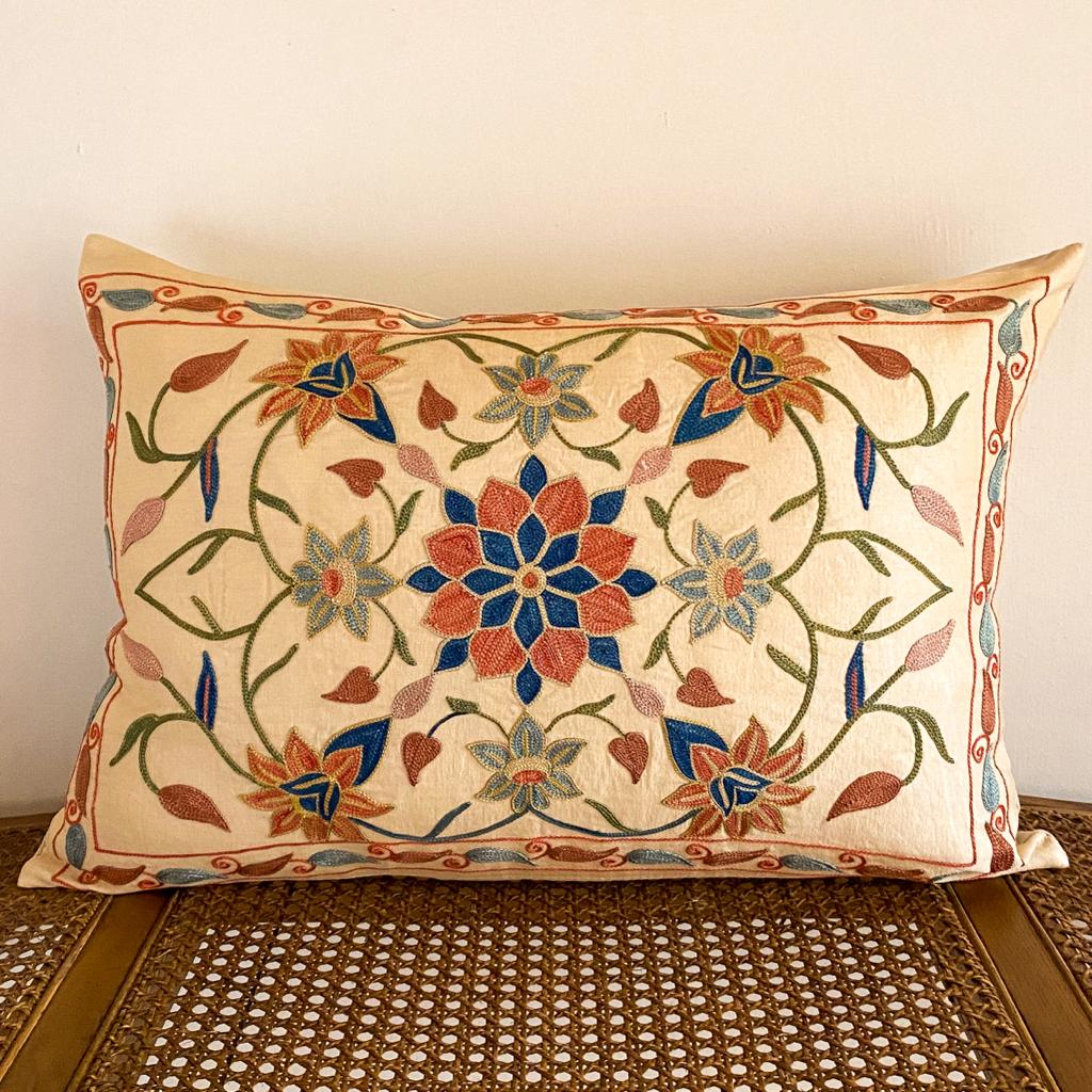 Silk Suzani Cushion Cover