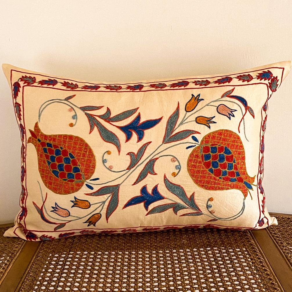 Silk Suzani Cushion Cover