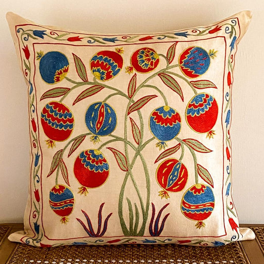 Silk Suzani Cushion Cover