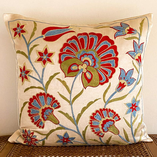 Silk Suzani Cushion Cover