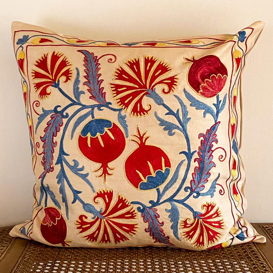 Silk Suzani Cushion Cover