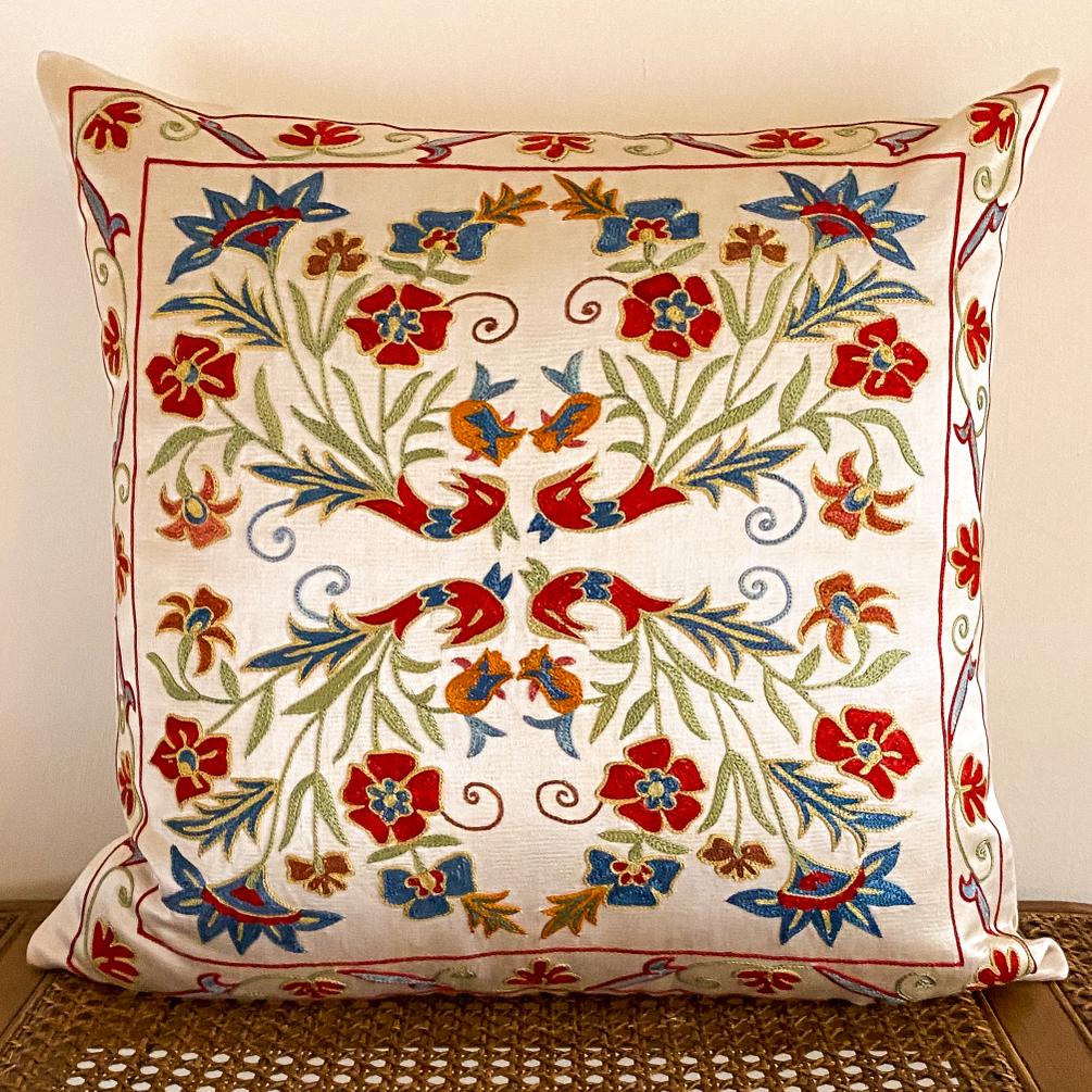 Silk Suzani Cushion Cover