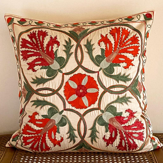 Silk Suzani Cushion Cover