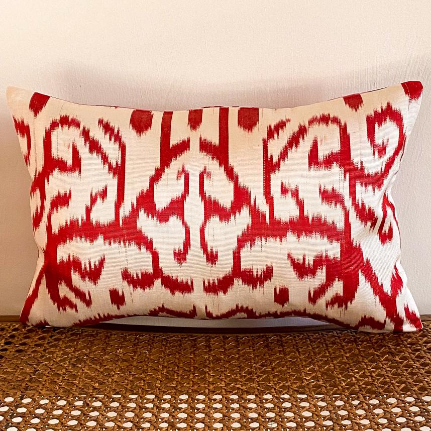 Silk Ikat Double Sided Cushion Cover