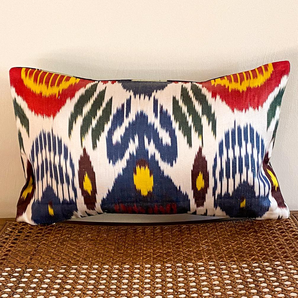 Silk Ikat Double Sided Cushion Cover